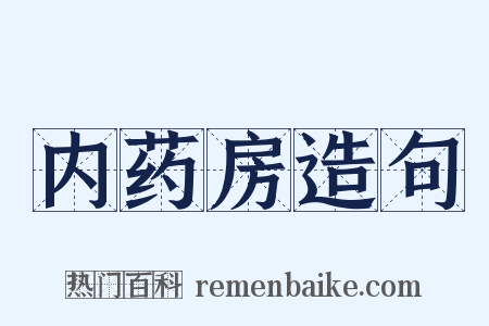 内药房造句是什么意思的图片